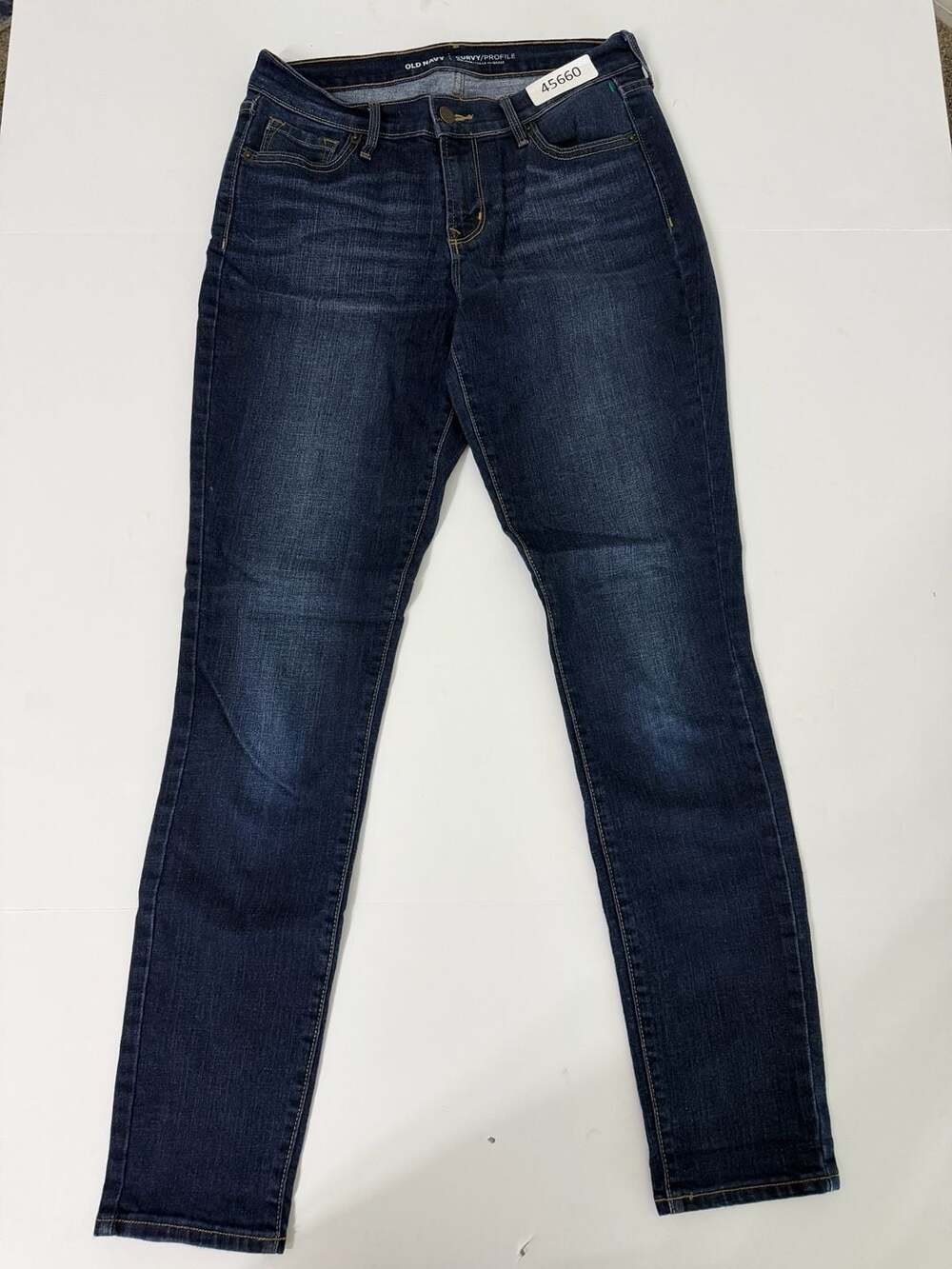 Old Navy Curvy Profile Mid-Rise Dark Wash Denim Jeans